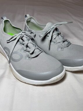 OOFOS OOmg Sport LS Womens Shoes Sz 8.5 Slate Athletic Comfort Lace Up Sneakers